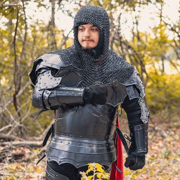 Blackened Balthasar Full Arm Guards