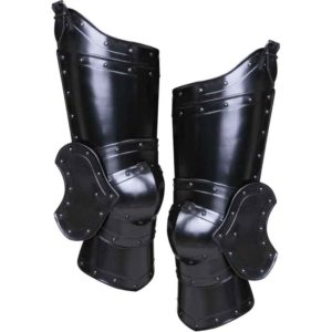 Blackened Balthasar Full Leg Guards