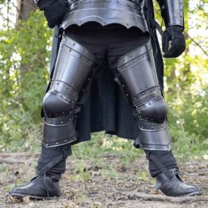 Blackened Balthasar Full Leg Guards