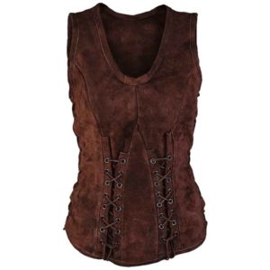 Sarina Suede Bodice