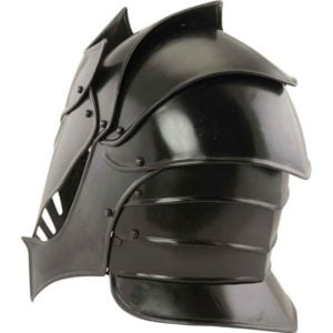 Reginald Darkened Steel Helmet