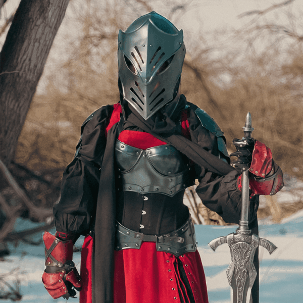 Reginald Darkened Steel Helmet