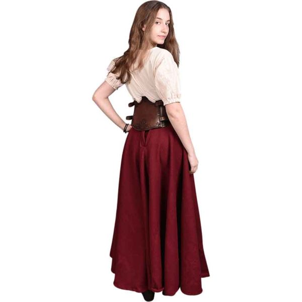 Floral Isolde Leather Bodice
