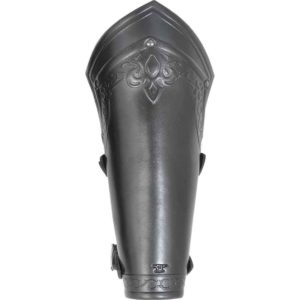 Lancelot Embossed Leather Bracers