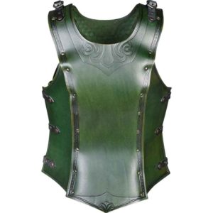 Artemis Embossed Leather Cuirass for Ladies