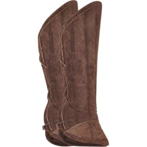 Leopold Suede Padded Greaves