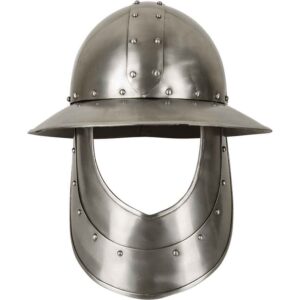 Steel Kettle Hat with Face Armour