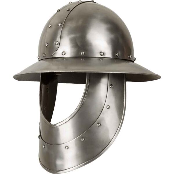 Steel Kettle Hat with Face Armour