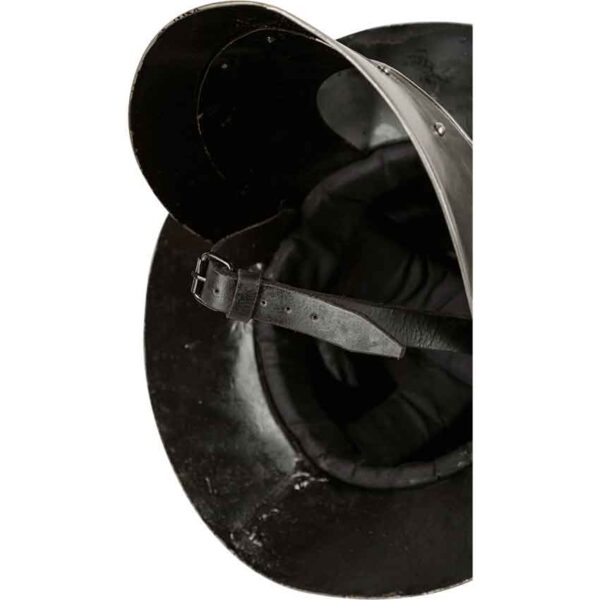 Steel Kettle Hat with Face Armour