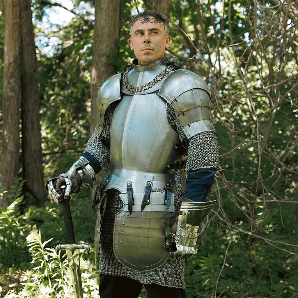 John Riveted Aluminum Chainmail Hauberk