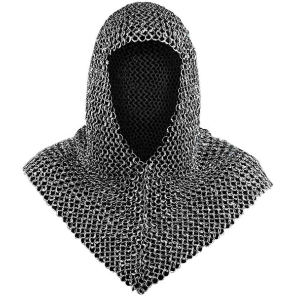 Richard Riveted Oiled Chainmail Coif