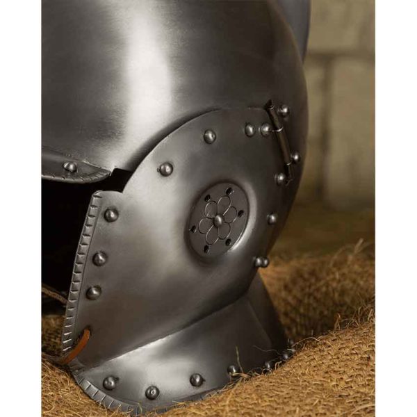 Sigismund Steel Burgonet Helmet