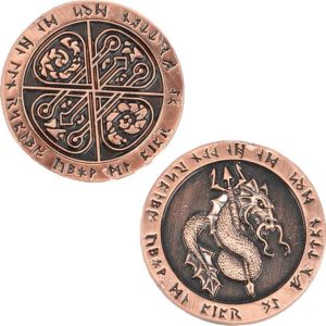 Set of 10 Copper Fire LARP Coins