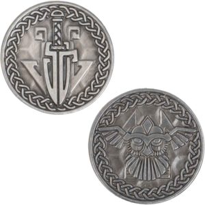Set of 10 Silver Viking LARP Coins