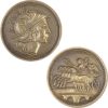 Set of 10 Gold Roman LARP Coins