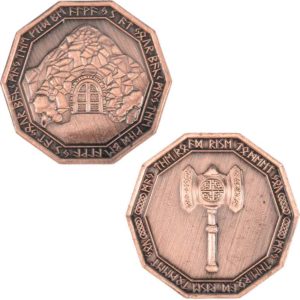Set of 10 Copper Dwarven LARP Coins