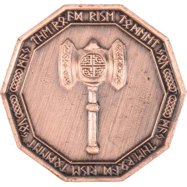 Set of 10 Copper Dwarven LARP Coins