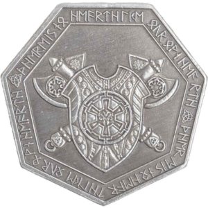 Set of 10 Silver Dwarven LARP Coins