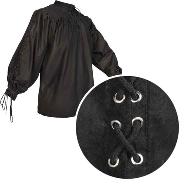 Alex Cotton Shirt with Eyelets