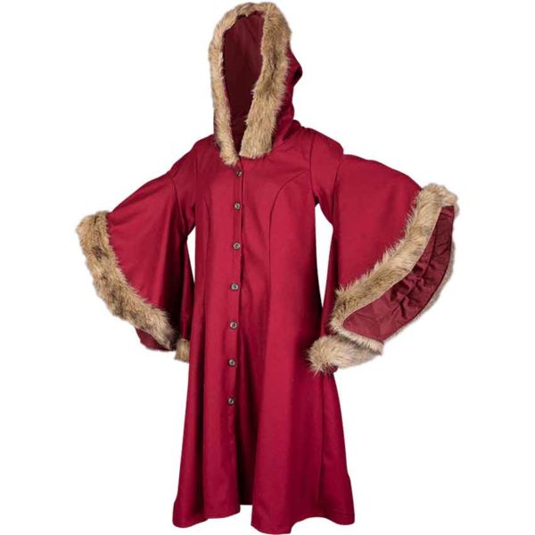 Lilian Hooded Wool Coat