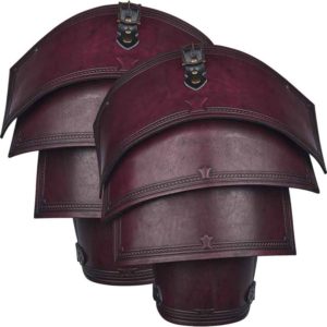 Leather Lorica Spaulders