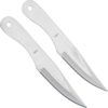 2 Piece Biohazard Chrome Drop Point Throwing Knives