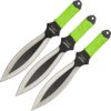 3 Piece Biohazard Cord Wrapped Leaf Blade Throwing Knives