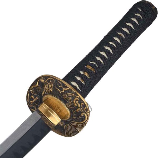 Samurai Katana with Dragon Tsuba