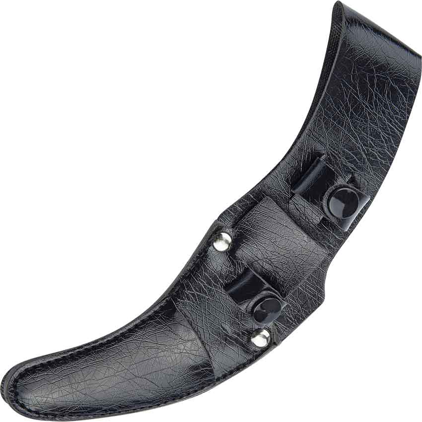 Sheath --- Leather - Black - (5.375 inch blades)