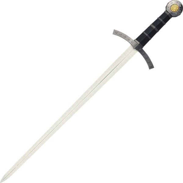 Knights Templar Black Hilt Crusader Sword