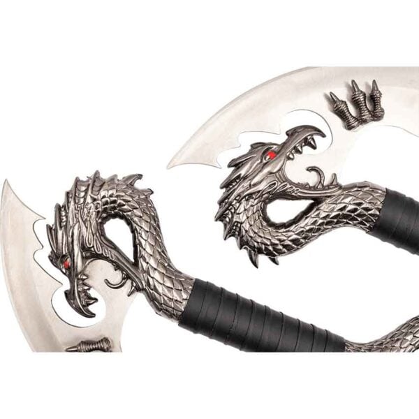 Dual Chrome Dragon Blades