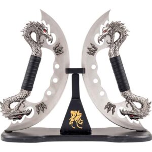 Dual Chrome Dragon Blades
