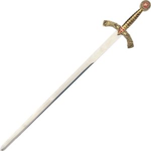 Red Knights Templar Sword and Plaque