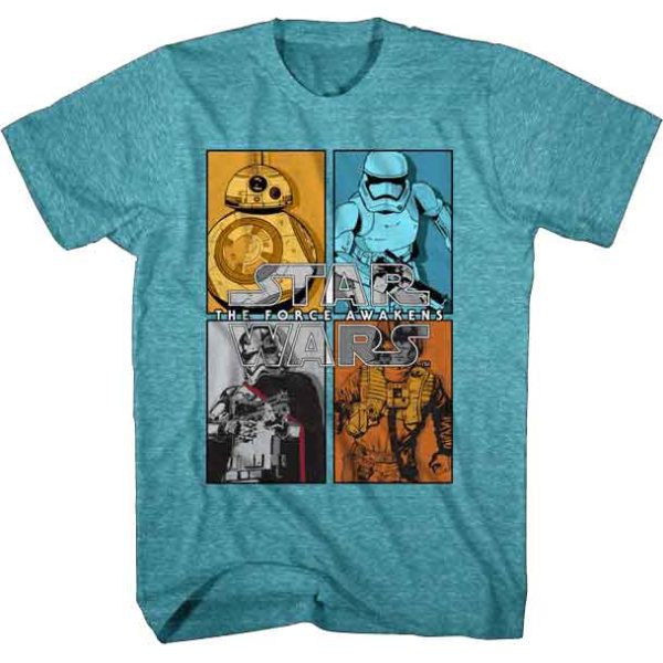 Kids Star Wars Character Block T-Shirt