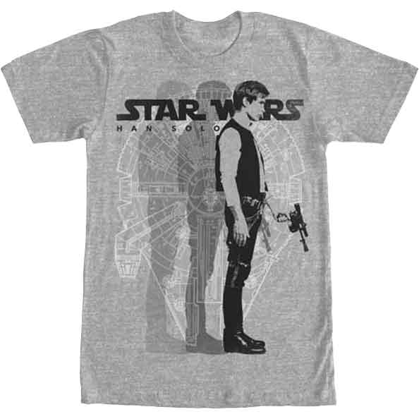 Star Wars Han Solo Shadow T-Shirt
