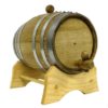 1 Liter Oak Barrel with Steel Hoops