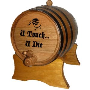 Pirate's U Touch U Die 2 Liter Oak Barrel
