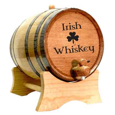 Irish Whiskey 2 Liter Barrel