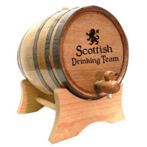 Scottish Drinking Team 5 Liter Oak Barrel