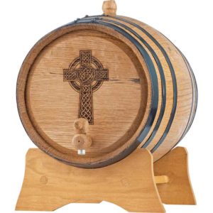 Celtic Cross 5 Liter Oak Barrel