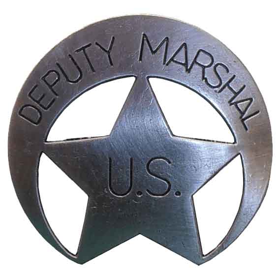 Deputy US Marshal Crescent Star Badge