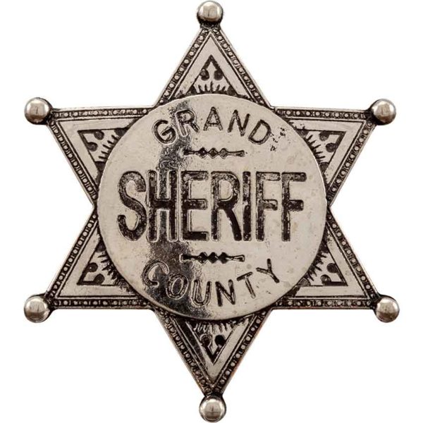 Nickel Grand County Sheriff Badge