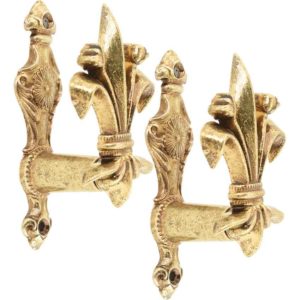 Brass Fleur De Lis Sword Hanger