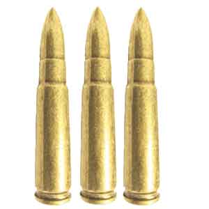 Replica AK-47 Bullets - Package of 6