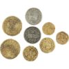 Leather Bag Of Coin Pieces Of Eight