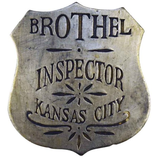 Kansas City Brothel Inspector Badge