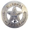 Pecos Texas Marshal Badge