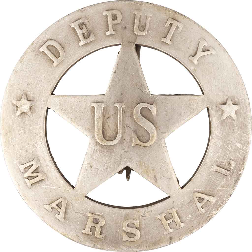 Round Deputy US Marshal Badge