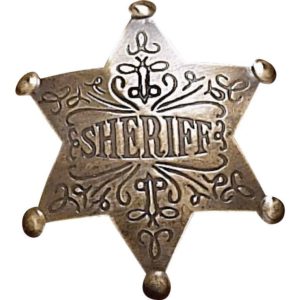 Brass Sheriff Badge