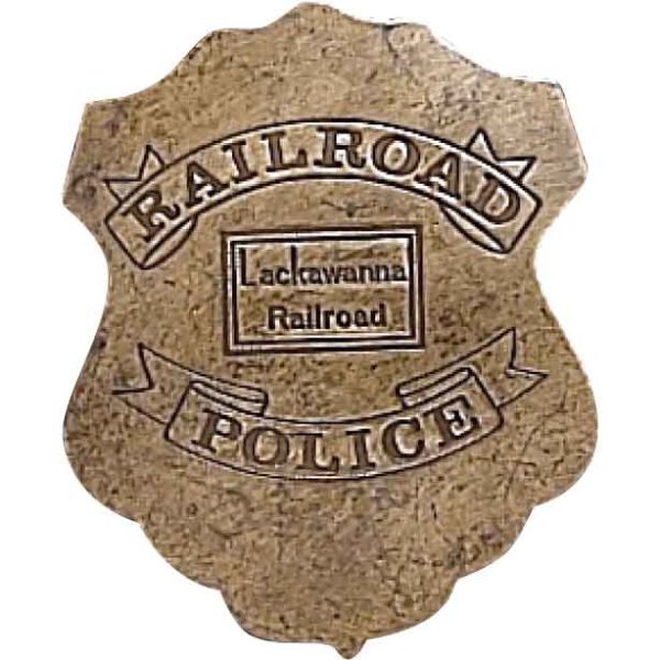 Lackawanna Railroad Police Badge